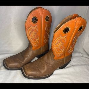 Justin brand orange boots